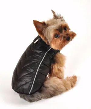 BLACK/RED FETHERLITE REVERSIBLE PUFFER DOG VEST